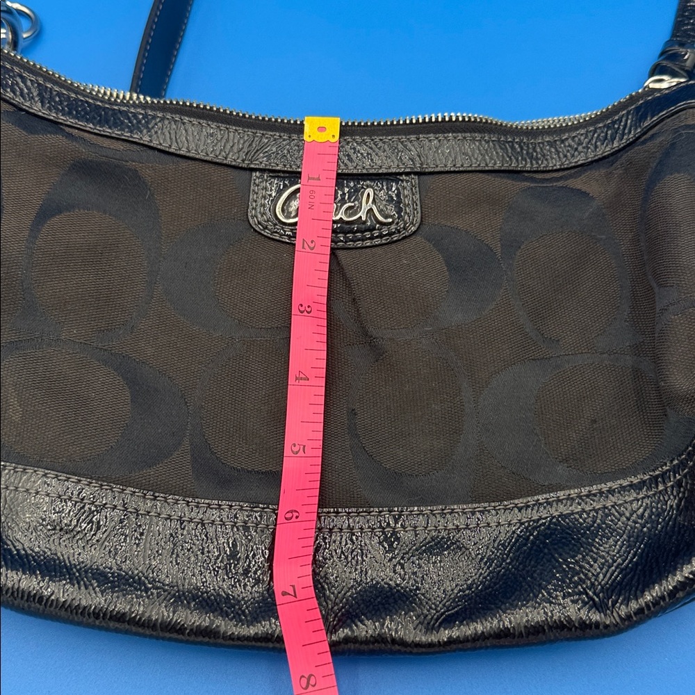 Vintage Coach Black Monogram Hobo Bag - Picture 8 of 10
